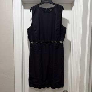 Ann Taylor Black Cutout Sleeveless Dress